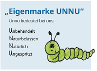 "UNNU" ist die Abkürzung für unbehandelt, naturbelassen, natürlich, ungespritzt